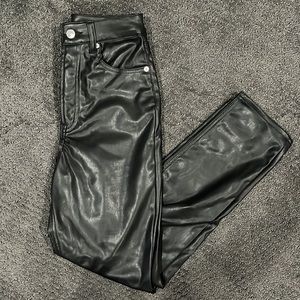 Black Leather Pants